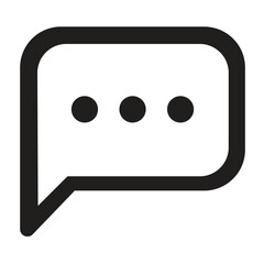 Fototapeta premium Chat flat icon illustration- vector