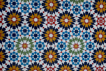 Colorful Moroccan Mosaic Tile Design