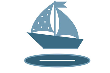 Boat laser cut home decor  stand vector, wood cut template