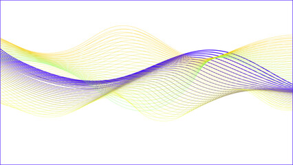 A flowing purple and yellow wave pattern on a transparent background.