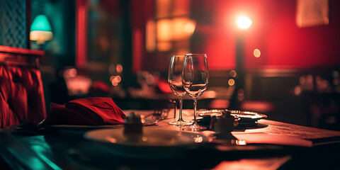 Film Noir-Themed Mystery Dinner Party Wallpaper Background for Classic Events, Detective Stories, or Retro Themes