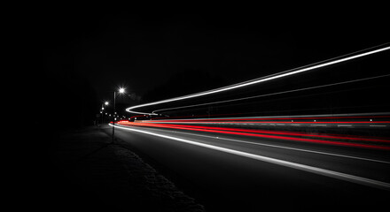 night traffic in the city