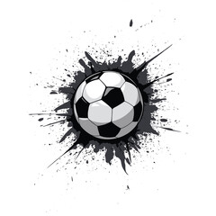 Soccer ball splash design