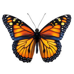 Fototapeta premium Elegant butterfly with symmetrical wings high resolution picture
