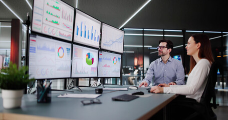Business Analyst Man and Woman