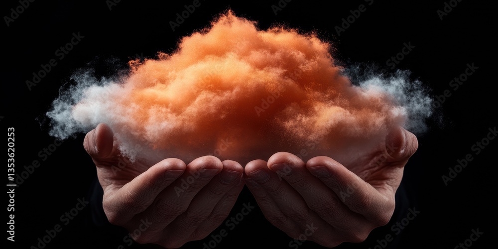 Poster Immersive Cloud Computing Visualization Ethereal Digital Transformation Concept Showcasing Innovative Tech Connectivity and Dynamic Data Ecosystem for Next-Gen Enterprise Solutions