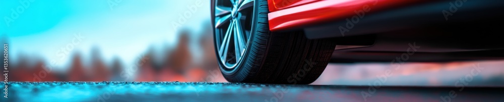 Aufkleber Hyper-Realistic AI Automotive Diagnostics Predictive Maintenance Tech Visualization with Advanced Digital Twin Wireframe Engineering Insights