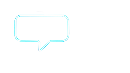 chat bubble icon on png  background
