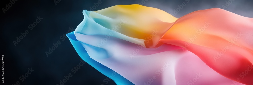 Leinwandbilder fluid dynamics next-gen digital art visualization with gradient wave technology - innovative design 