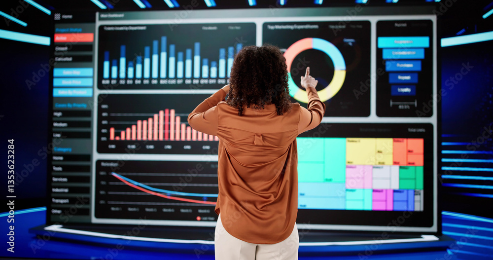 Aufkleber big data artificial intelligence dashboard