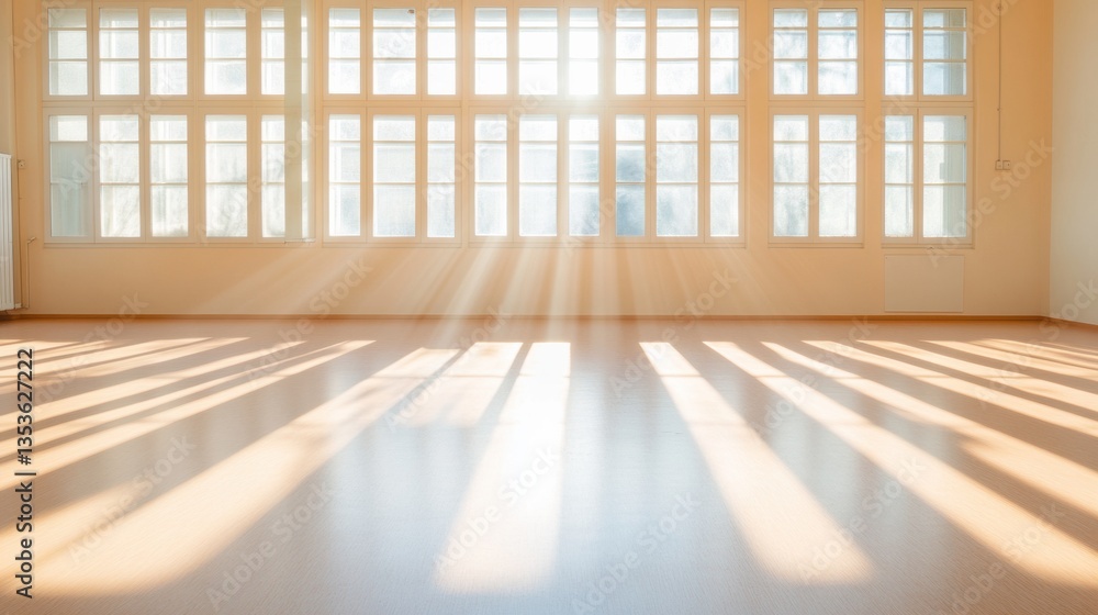 Poster minimalist learning sanctuary serene educational space with soft natural light - inspiring architect