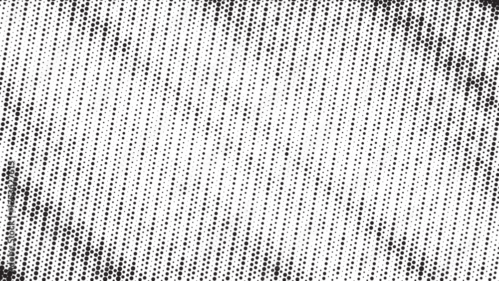Leinwandbilder Halftone background vector, abstract backdrop design with two tone pattern and copy space for edit your content