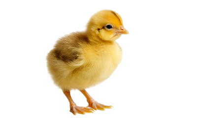 Obraz premium baby chicken on white background