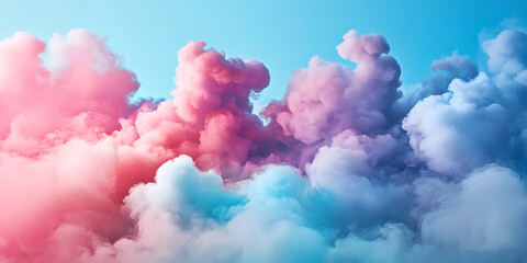 Fototapeta premium Soft Pastel Clouds Wallpaper Background for Dreamy Design Projects