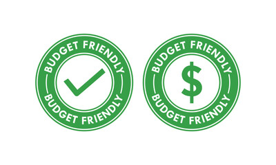 Budget Friendly design logo template illustration
