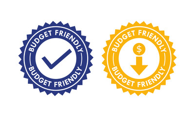Budget Friendly design logo template illustration