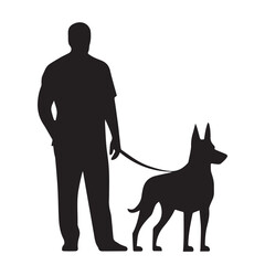 Men and Dog vector