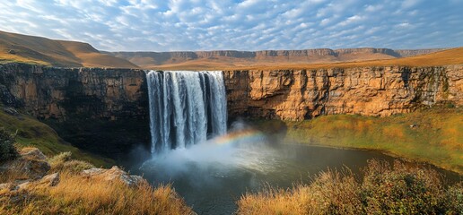Maletsunyane Falls, A Breathtaking Panorama of Lesotho's Natural Wonder