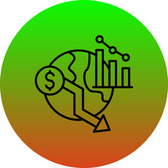 Economic crisis Icon