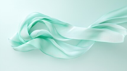 A flowing, light blue fabric with a soft, ethereal appearance.