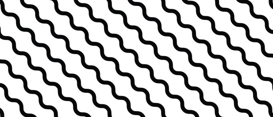 Wave lines pattern background seamless vector as zigzag stroke texture , undulate squiggle simple backdrop stripes element repeated image clip art.