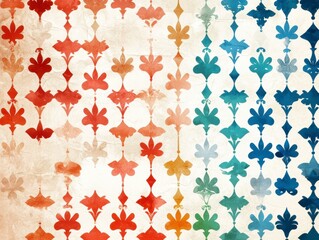 Decorative floral patterns abstract design digital art colorful background modern aesthetic visual concept
