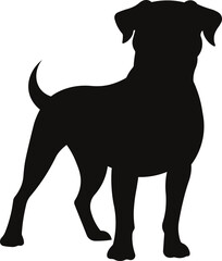 dog silhouette vector