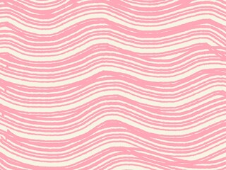 Hand drawn pink wavy lines background