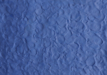 Blue plasticine texture background. Modeling clay material pattern.