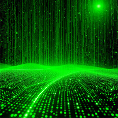 Naklejka premium Abstract green background with lines