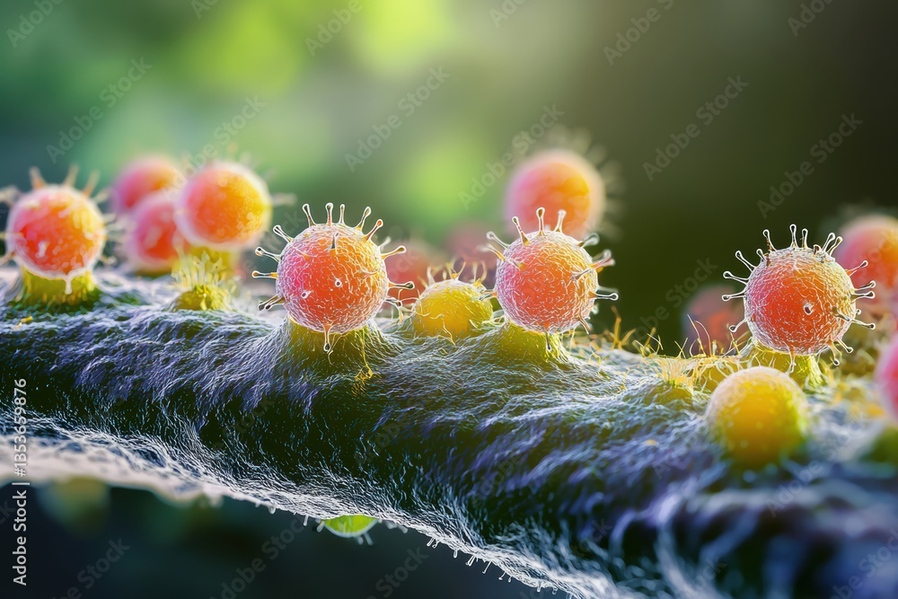 Poster detailed image of telomeres showcasing their role in cellular aging and protection, highlighting vib