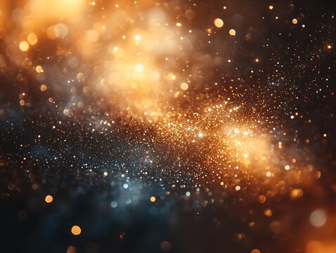 An abstract image of glittering lights and sparkling particles