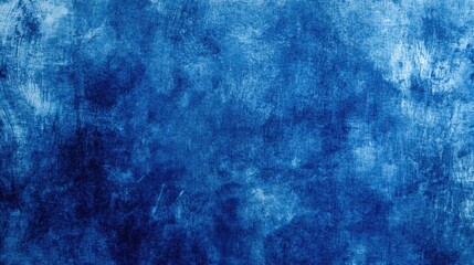 Textured Blue Background with Artistic Grunge Effect for Design Use