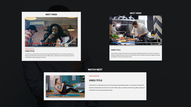 Video Player Overlay With Progress Bar And Buttons