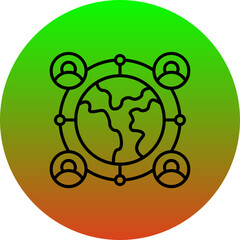 Earth grid Icon