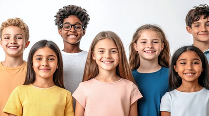 Young Multicultural Business Team Smiling in Bright Studio Portrait