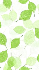 Green leaf pattern background use for fabric, paper, wallpaper design.  Abstract nature leaves