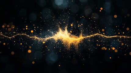 Golden Sparkles Abstract Background Design for Luxury Projects