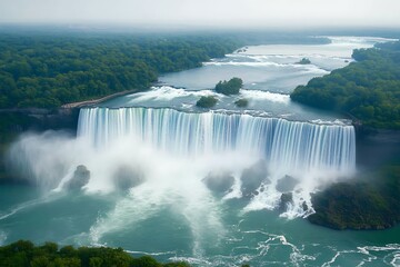 Niagara Falls Aerial View.