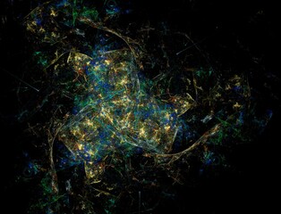 Imaginatory fractal abstract background Image