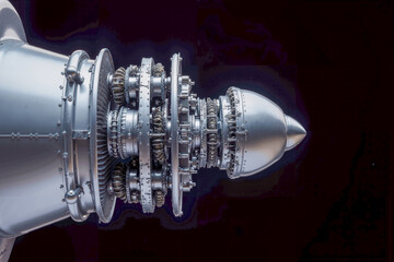 Jet Engine Undergoing Maintenance for Aircraft Readiness