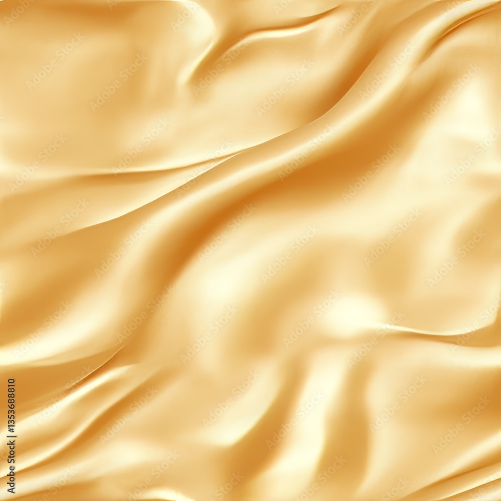 Aufkleber elegant golden abstract fabric with smooth textures and flowing waves for a luxurious atmosphere in 