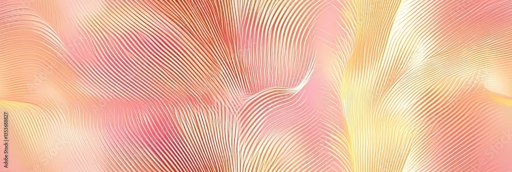 Poster colorful abstract waves create a vibrant background with flowing lines and soft hues