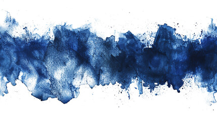 Obraz premium Navy Blue Watercolor Stain on PNG Transparent Background. Texture, Splash, Watercolor, Water, Liquid, Paper, Artistic, Banner, Art, Abstract, Bright, Colour, Graphic, Drawing 