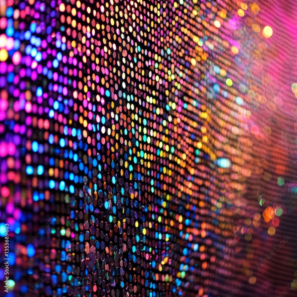 Poster colorful abstract background with vibrant dots and textures creating a dynamic visual effect