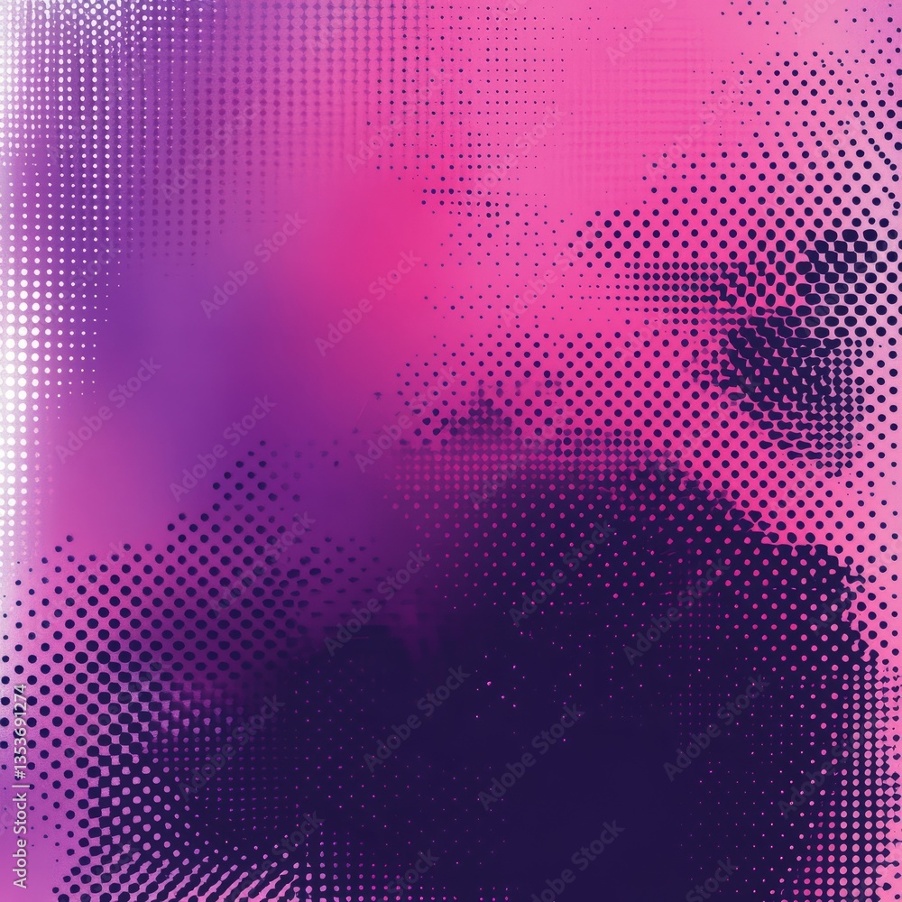 Aufkleber colorful abstraction featuring vibrant gradients and dot patterns creating an intriguing visual effe