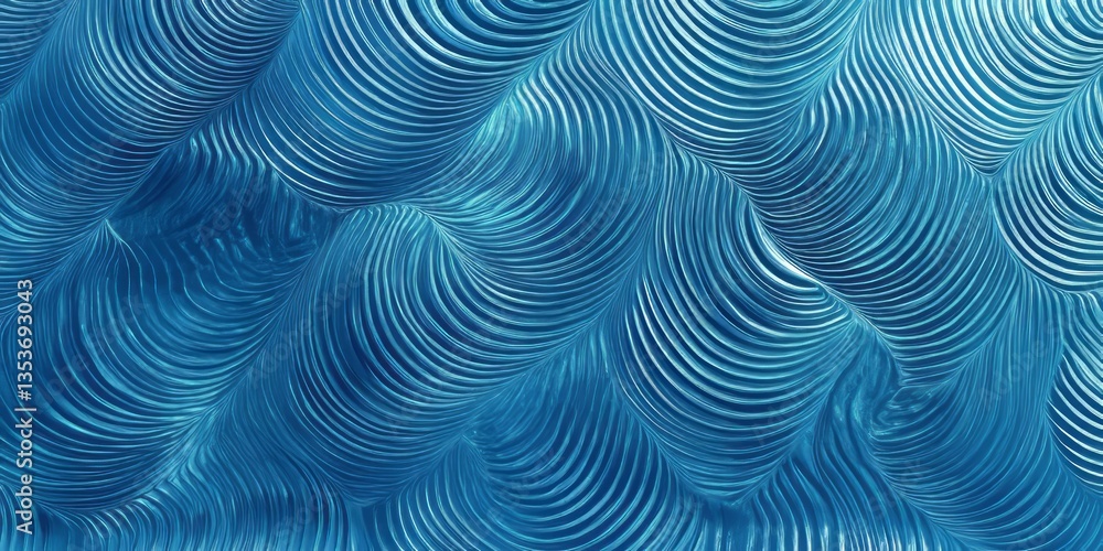 Poster swirling patterns create a captivating abstract background in shades of blue for artistic inspiratio