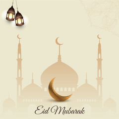 Abstract Eid Mubarak stylish Islamic background vector. Eid Mubarak Ramadan design for backgraund