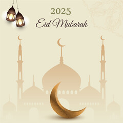 Abstract Eid Mubarak stylish Islamic background vector. Eid Mubarak Ramadan design for backgraund