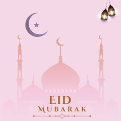 Abstract Eid Mubarak stylish Islamic background vector. Eid Mubarak Ramadan design for backgraund
